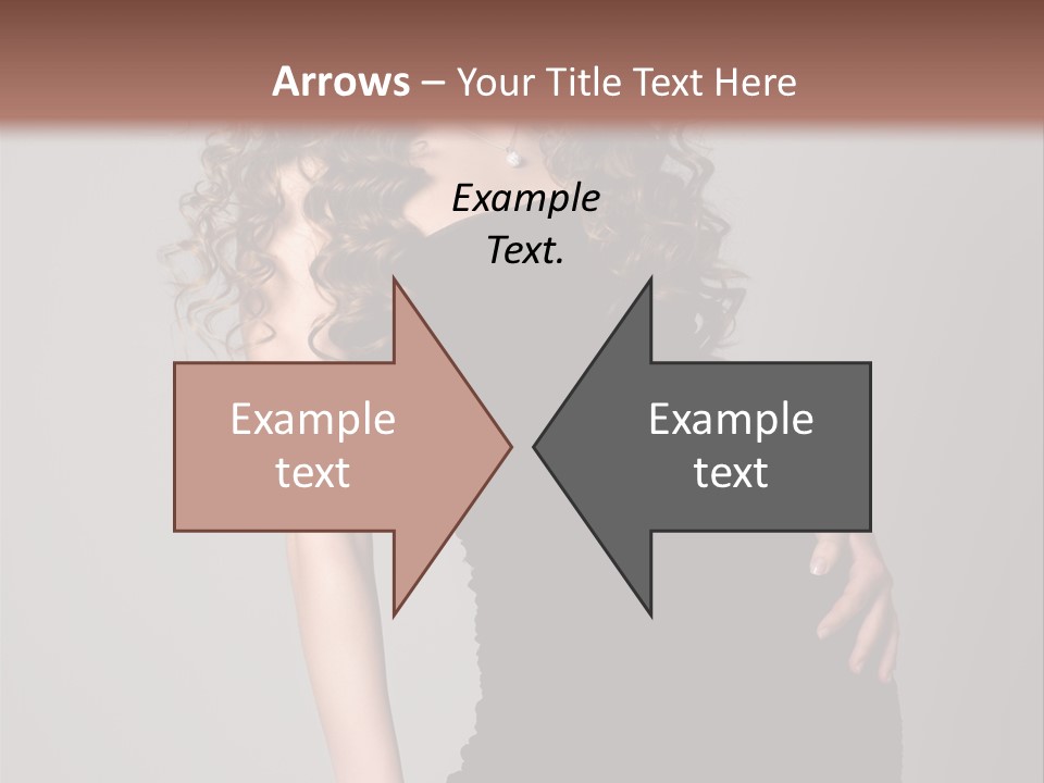 Caucasian Bright Lady PowerPoint Template