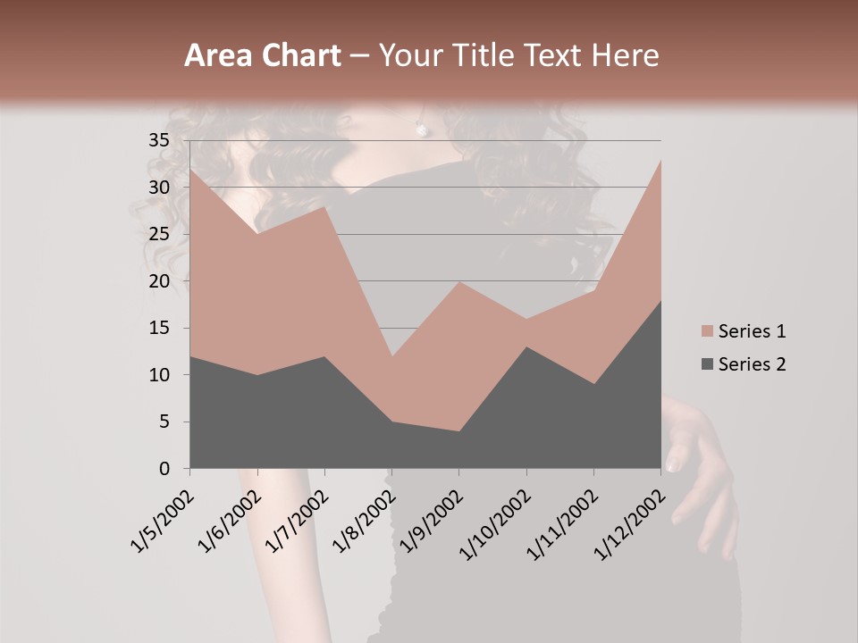 Caucasian Bright Lady PowerPoint Template