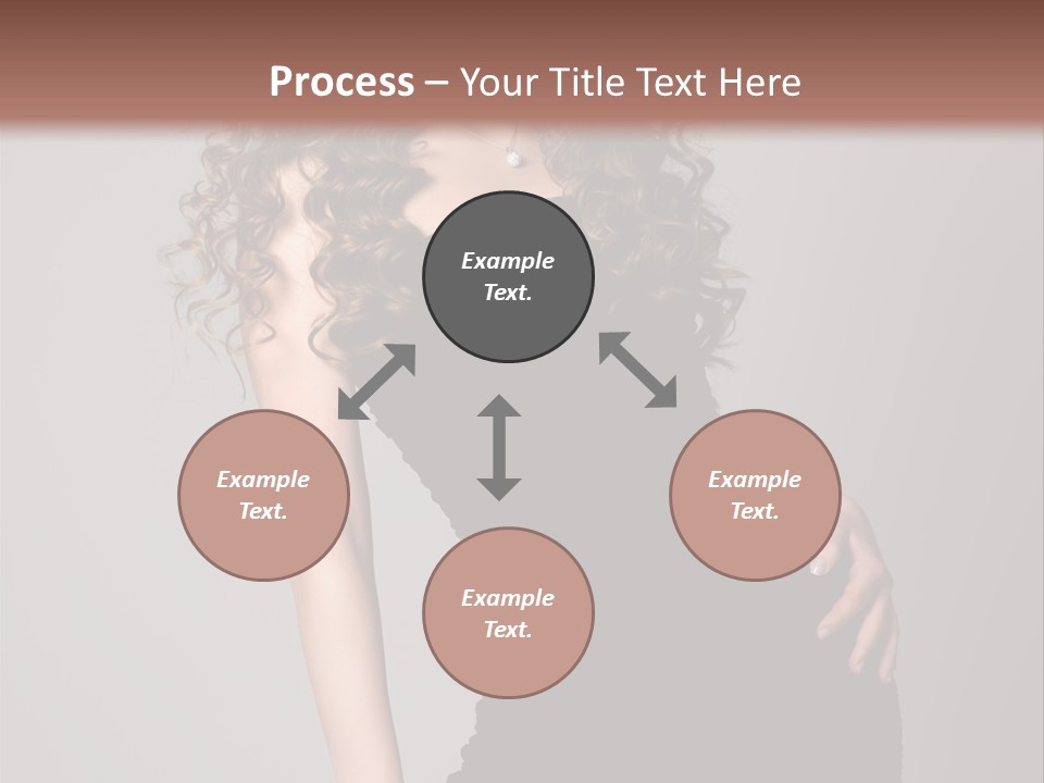 Caucasian Bright Lady PowerPoint Template