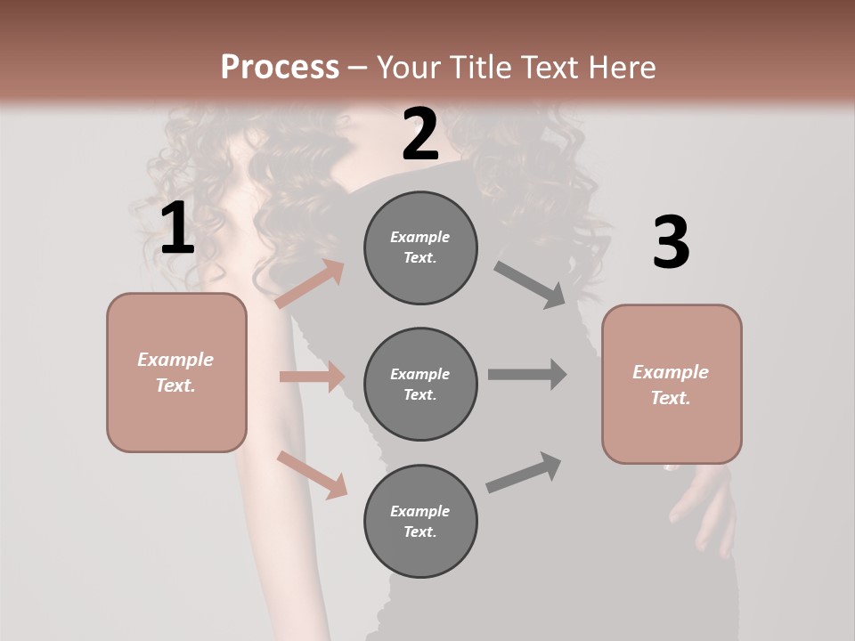 Caucasian Bright Lady PowerPoint Template