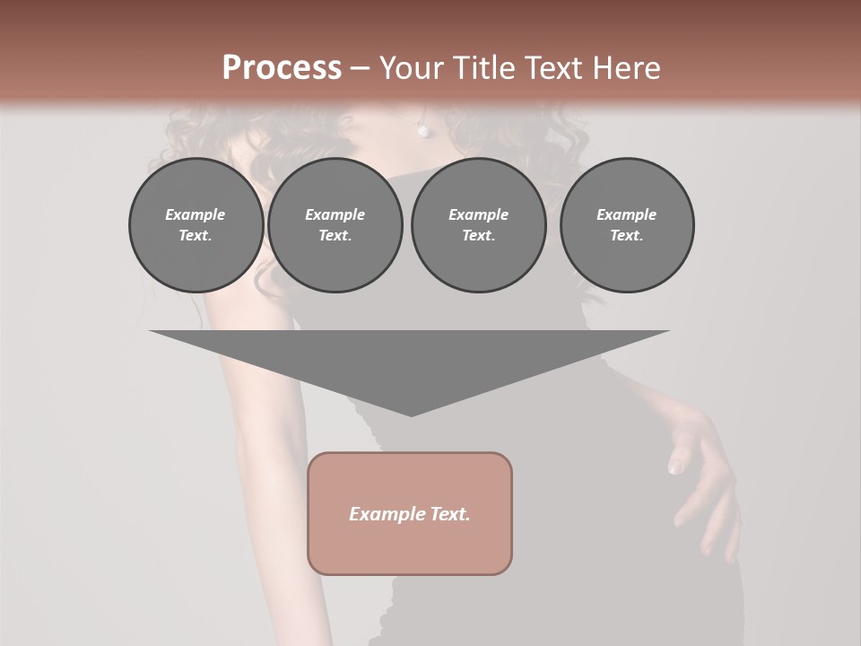 Caucasian Bright Lady PowerPoint Template