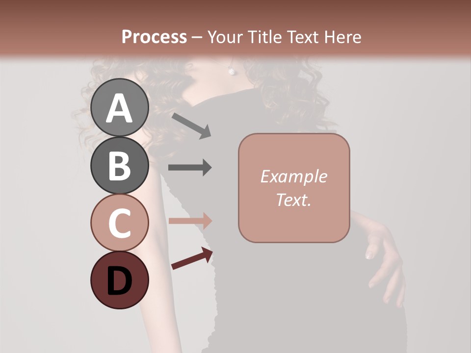 Caucasian Bright Lady PowerPoint Template