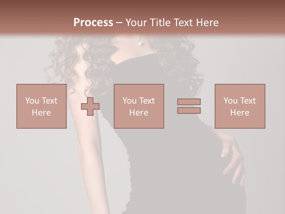 Caucasian Bright Lady PowerPoint Template