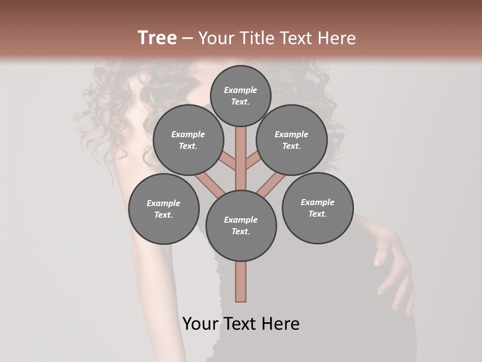 Caucasian Bright Lady PowerPoint Template