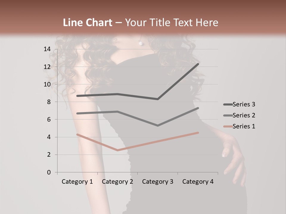 Caucasian Bright Lady PowerPoint Template