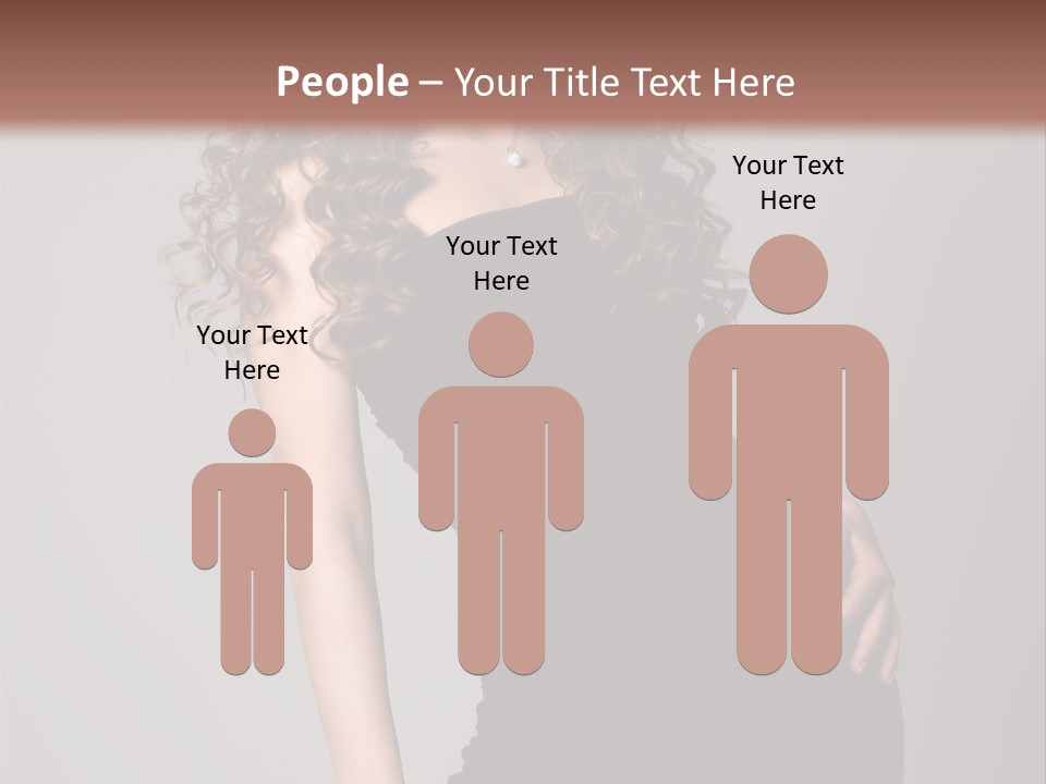 Caucasian Bright Lady PowerPoint Template