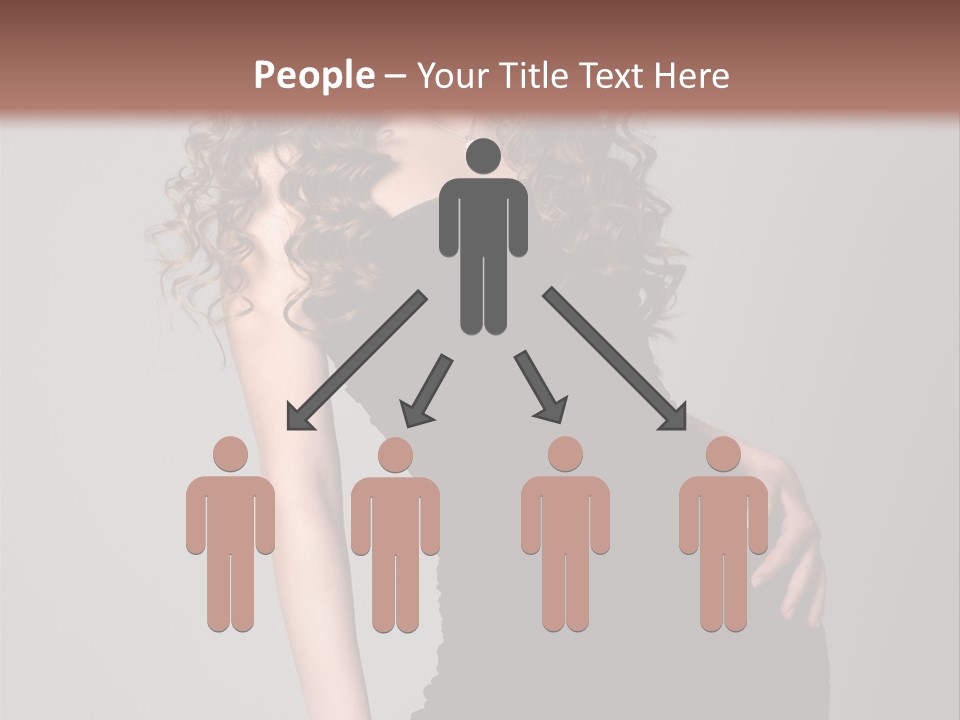 Caucasian Bright Lady PowerPoint Template