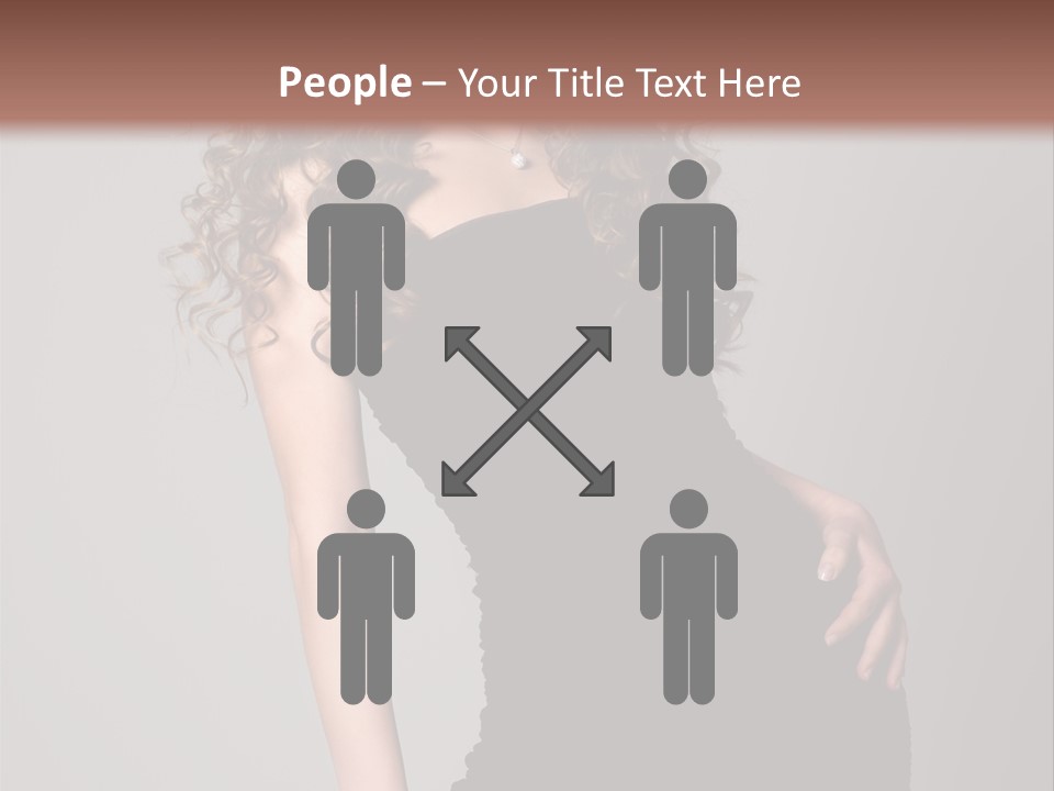 Caucasian Bright Lady PowerPoint Template