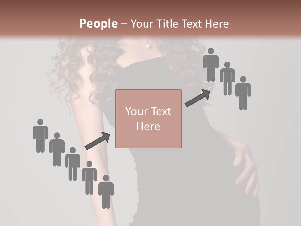 Caucasian Bright Lady PowerPoint Template