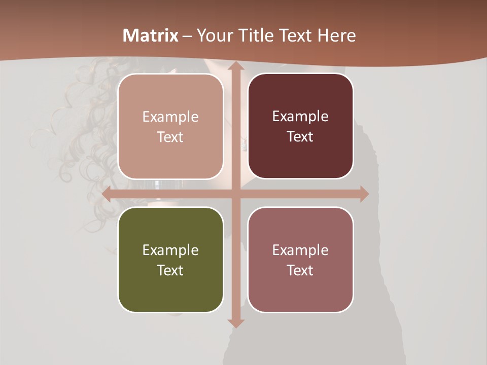 Attractive Girl White PowerPoint Template