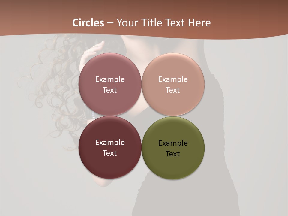 Attractive Girl White PowerPoint Template