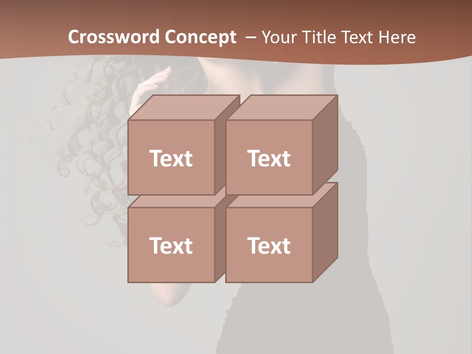 Attractive Girl White PowerPoint Template