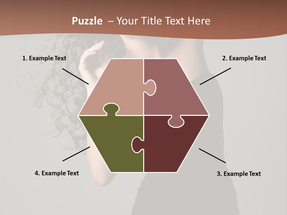 Attractive Girl White PowerPoint Template