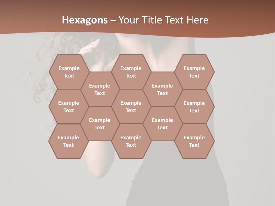 Attractive Girl White PowerPoint Template