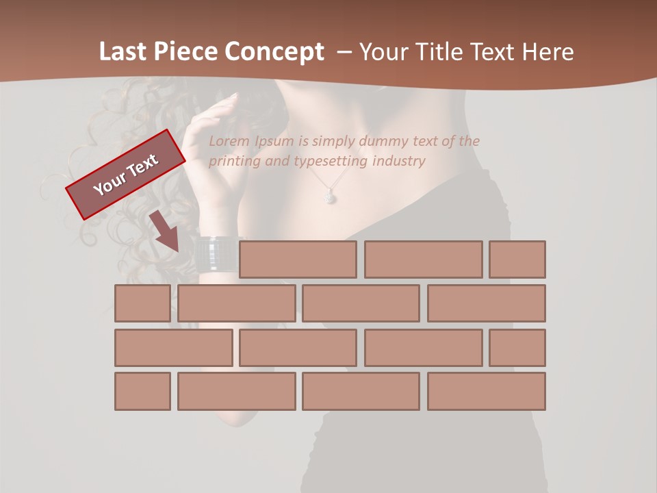 Attractive Girl White PowerPoint Template