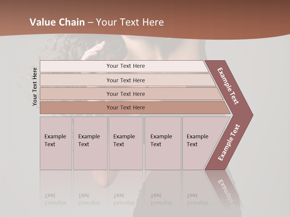 Attractive Girl White PowerPoint Template