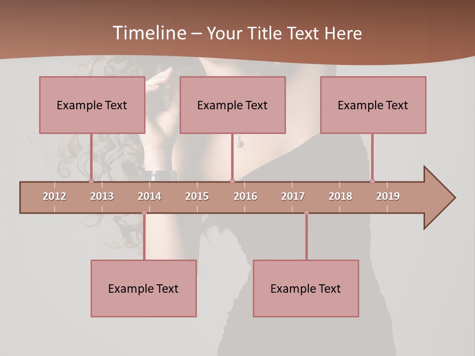 Attractive Girl White PowerPoint Template