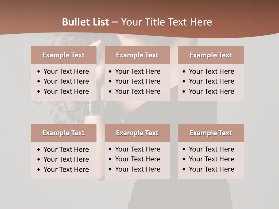 Attractive Girl White PowerPoint Template