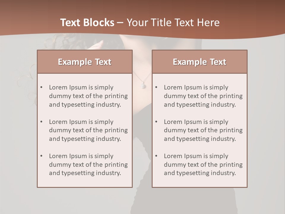Attractive Girl White PowerPoint Template