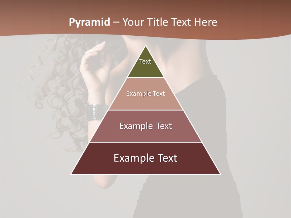 Attractive Girl White PowerPoint Template