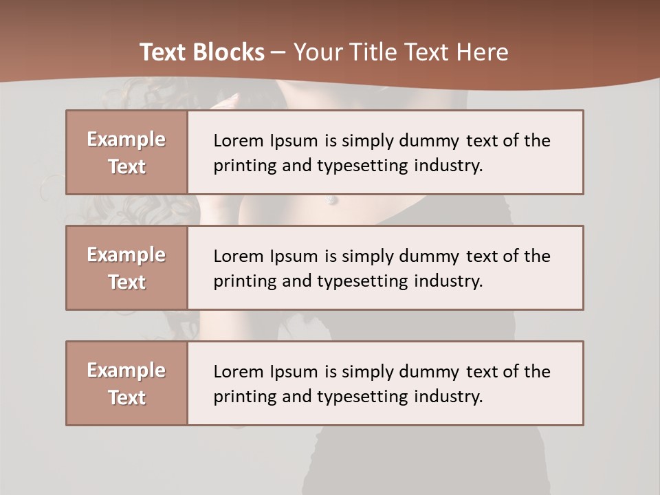 Attractive Girl White PowerPoint Template