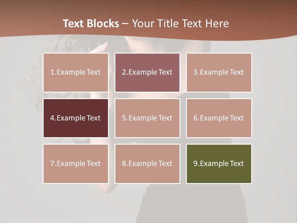 Attractive Girl White PowerPoint Template