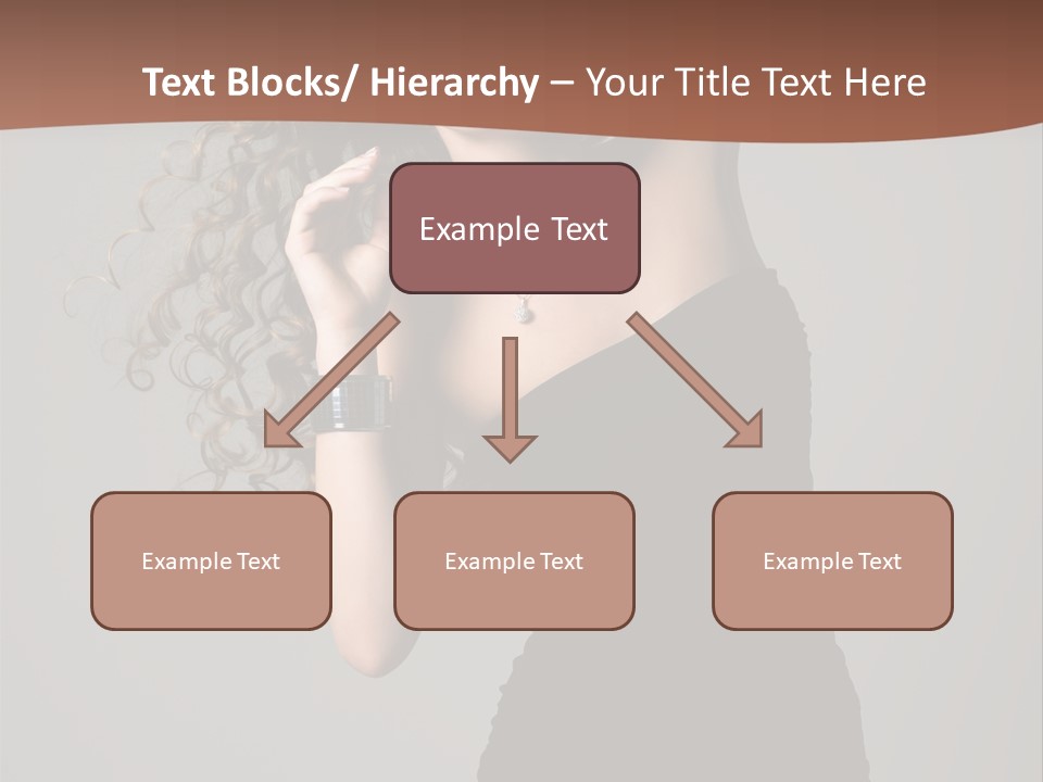 Attractive Girl White PowerPoint Template