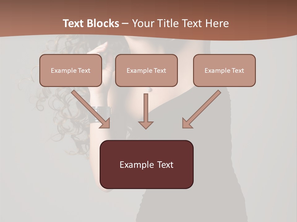 Attractive Girl White PowerPoint Template