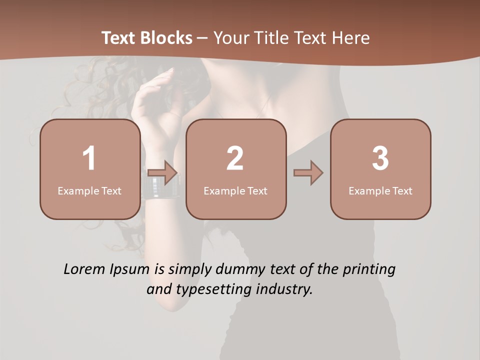 Attractive Girl White PowerPoint Template