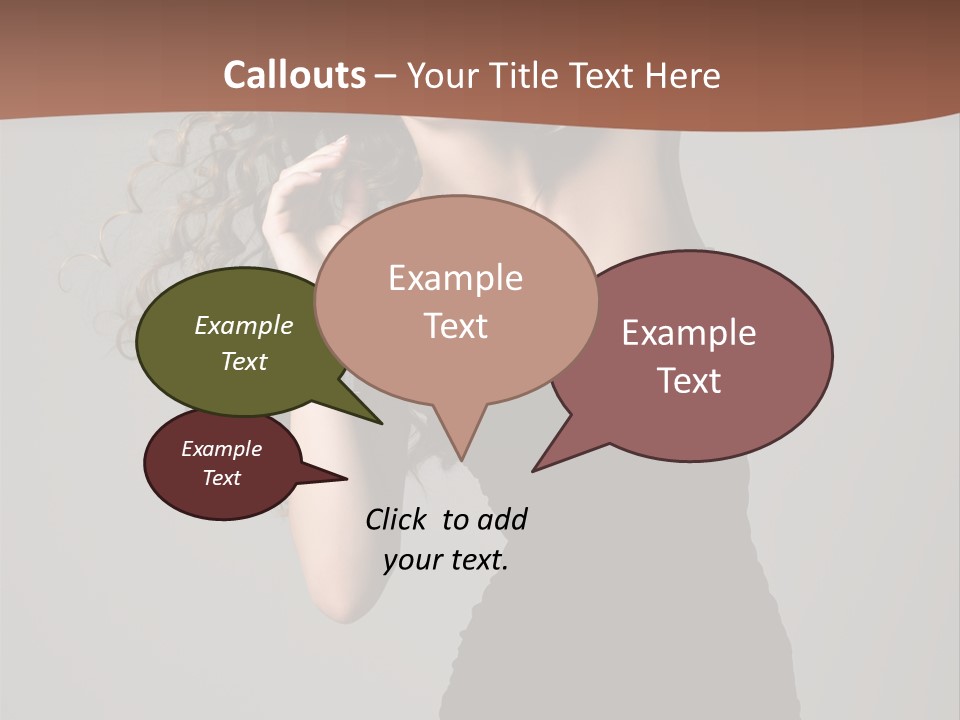 Attractive Girl White PowerPoint Template