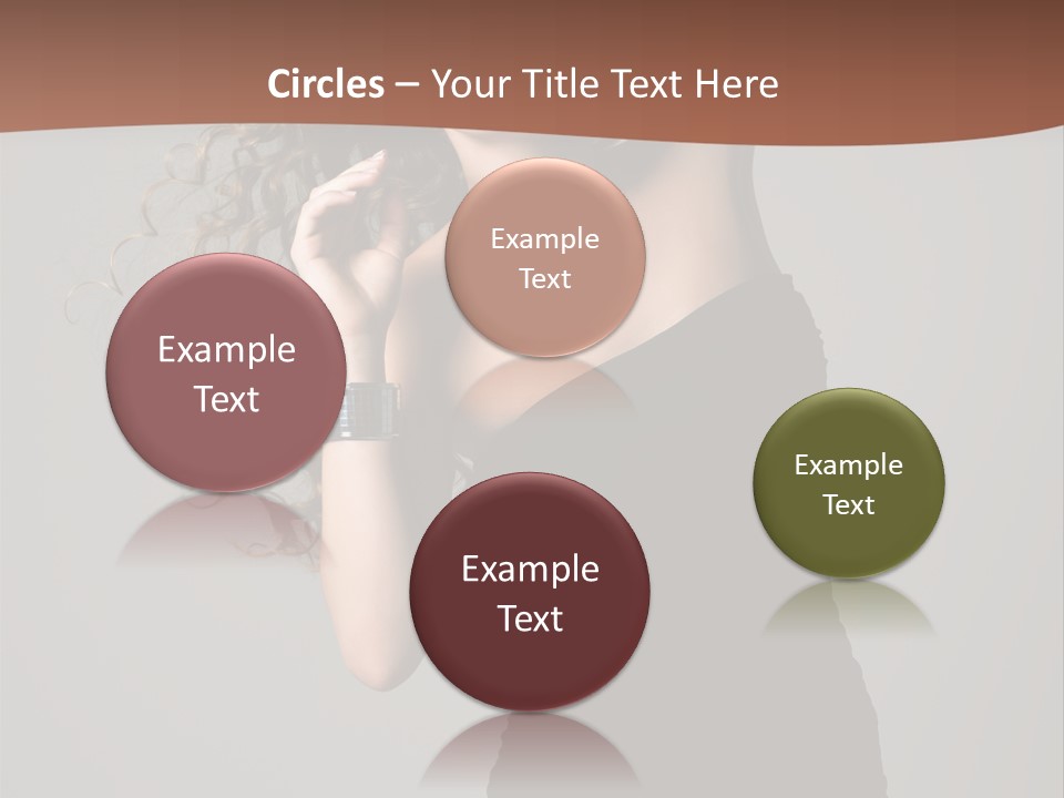 Attractive Girl White PowerPoint Template