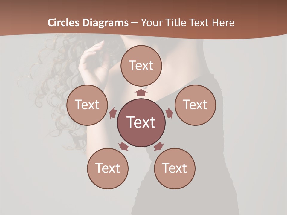 Attractive Girl White PowerPoint Template