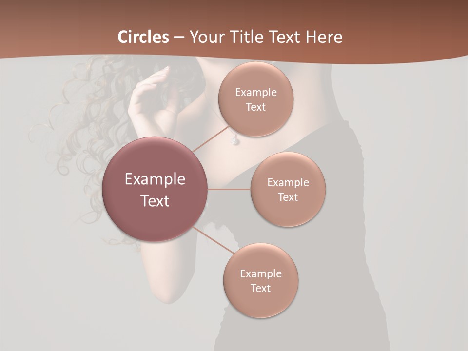 Attractive Girl White PowerPoint Template