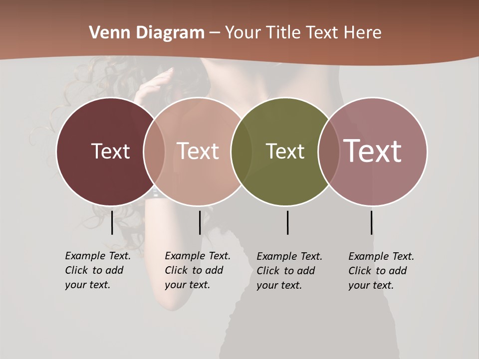 Attractive Girl White PowerPoint Template