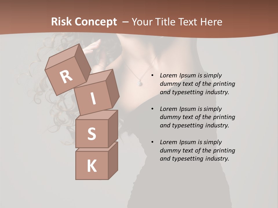 Attractive Girl White PowerPoint Template