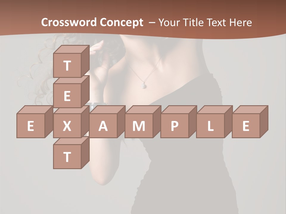 Attractive Girl White PowerPoint Template