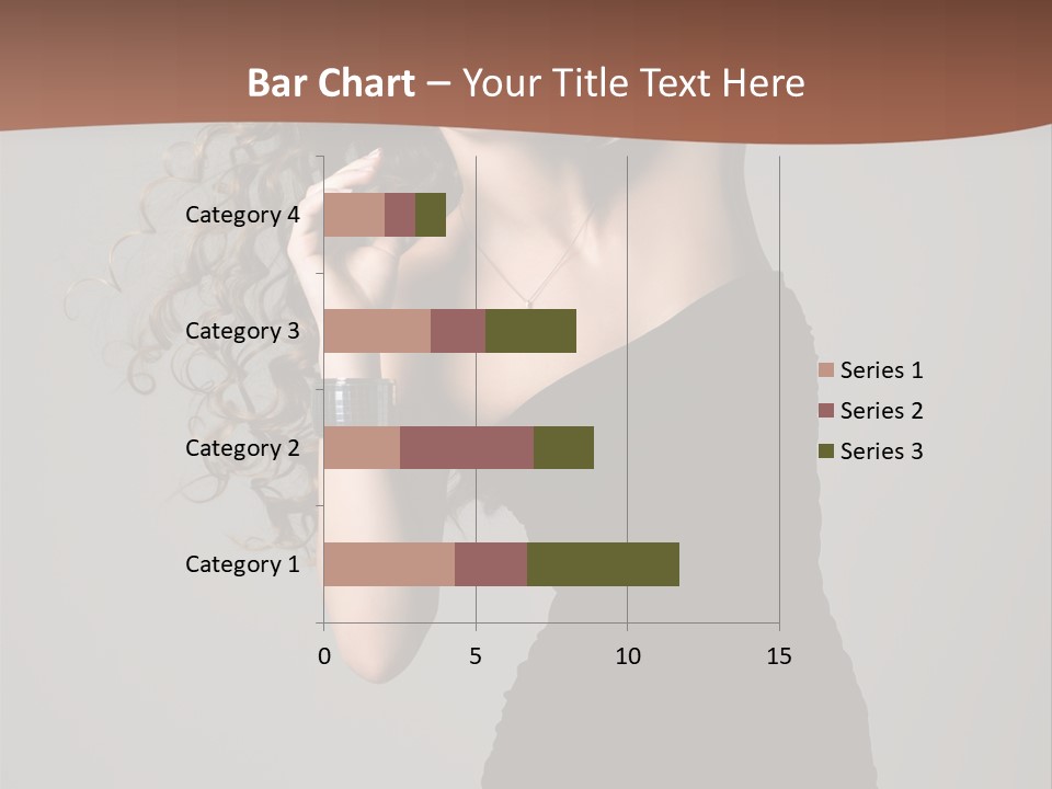 Attractive Girl White PowerPoint Template