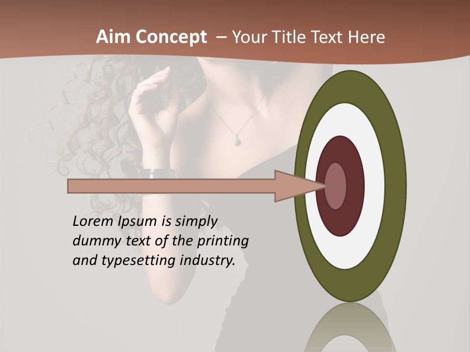 Attractive Girl White PowerPoint Template