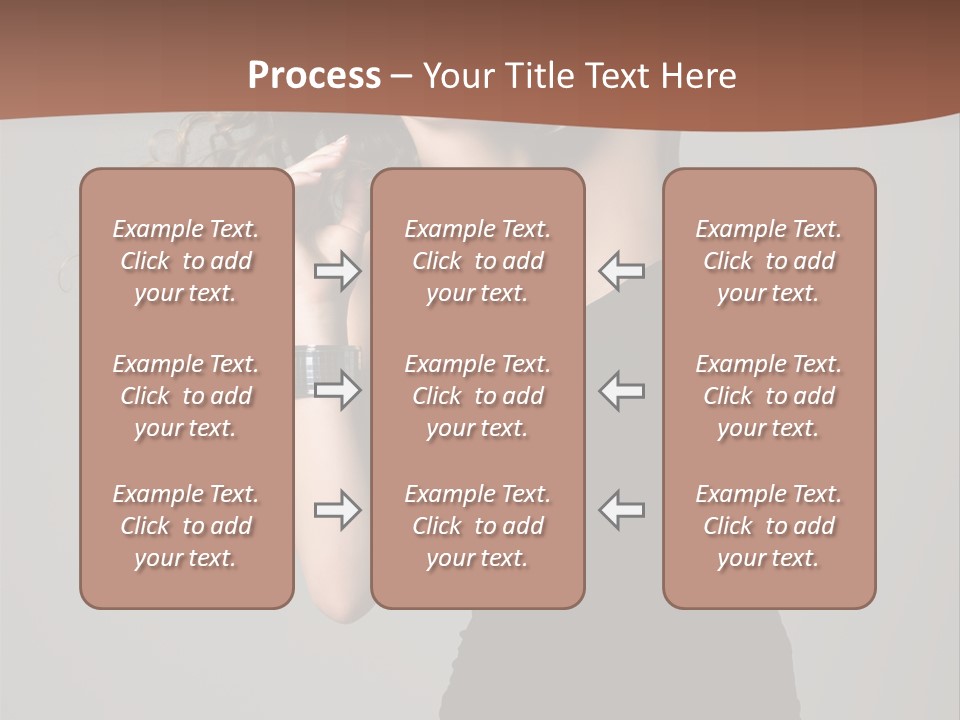 Attractive Girl White PowerPoint Template