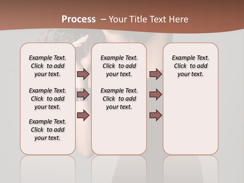 Attractive Girl White PowerPoint Template