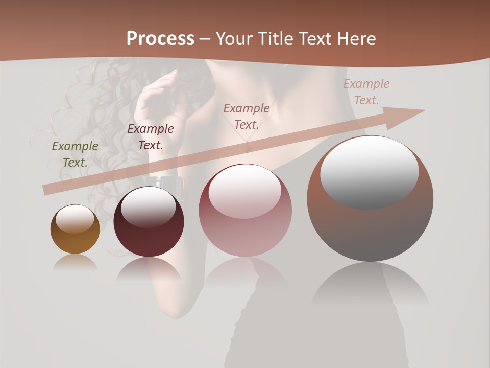 Attractive Girl White PowerPoint Template