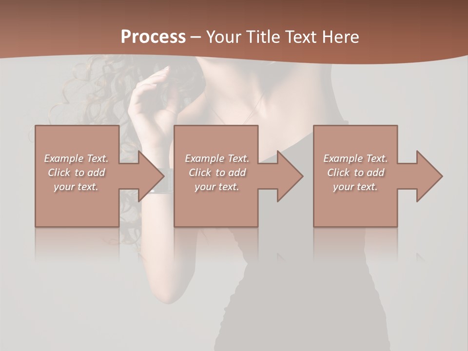 Attractive Girl White PowerPoint Template