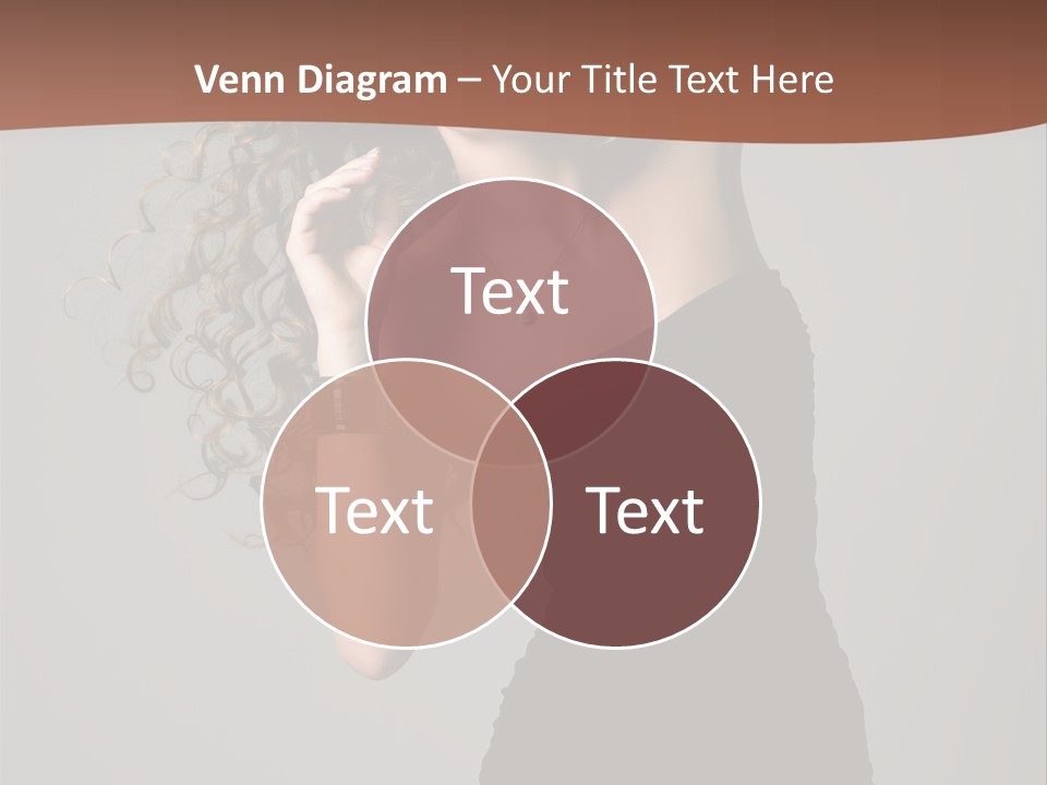 Attractive Girl White PowerPoint Template