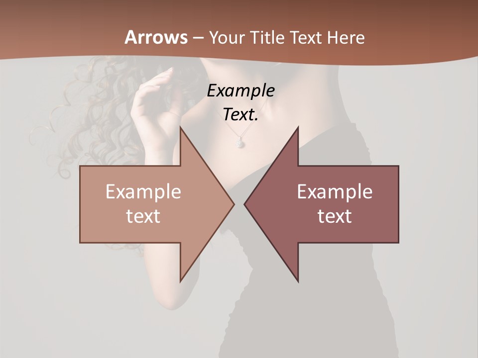 Attractive Girl White PowerPoint Template