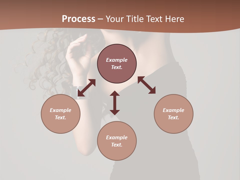 Attractive Girl White PowerPoint Template