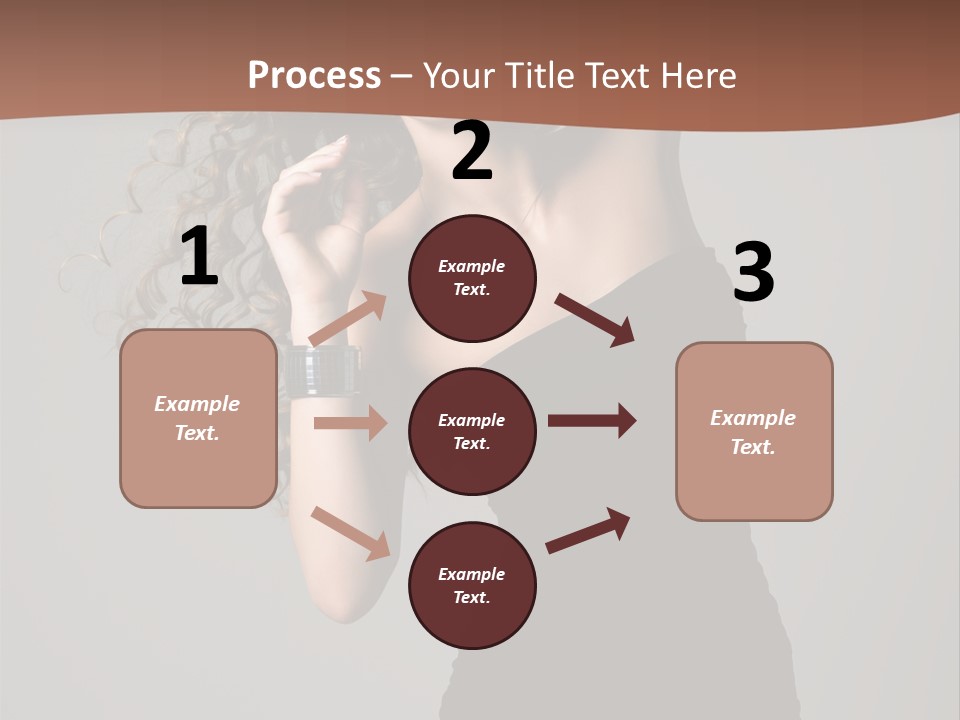 Attractive Girl White PowerPoint Template