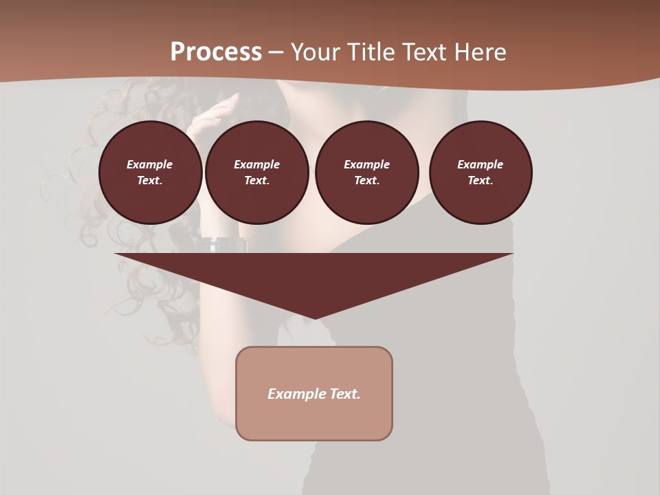 Attractive Girl White PowerPoint Template