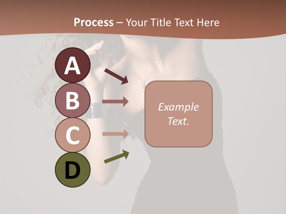 Attractive Girl White PowerPoint Template