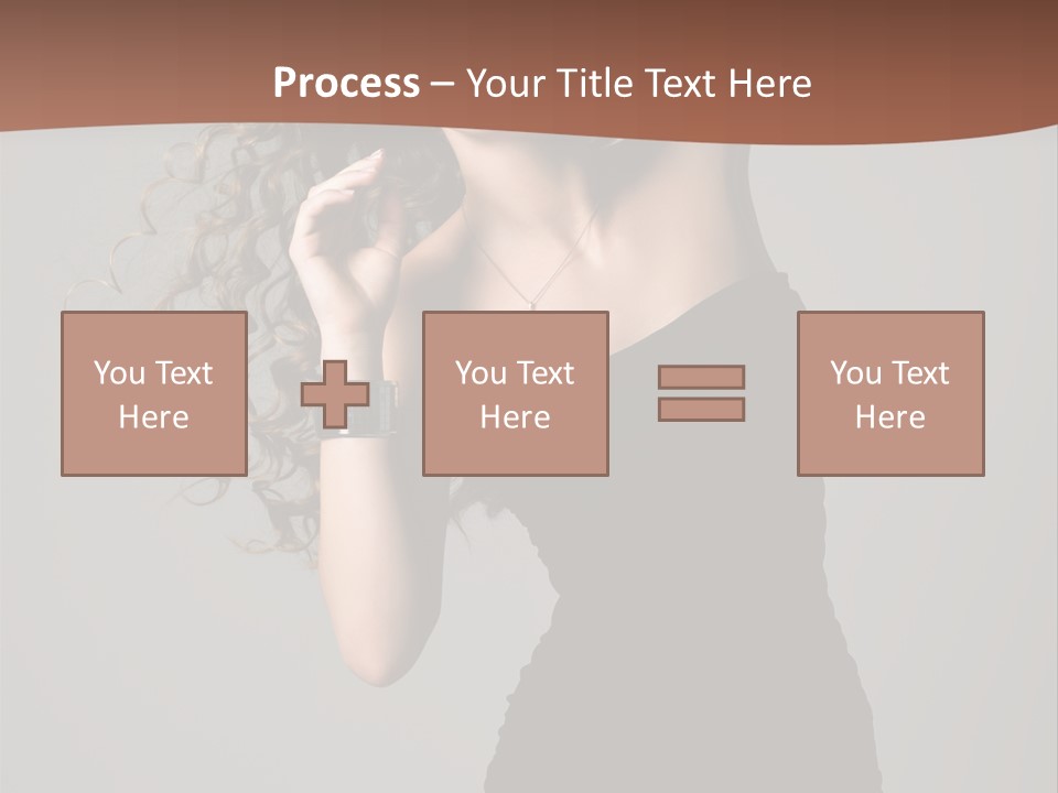 Attractive Girl White PowerPoint Template