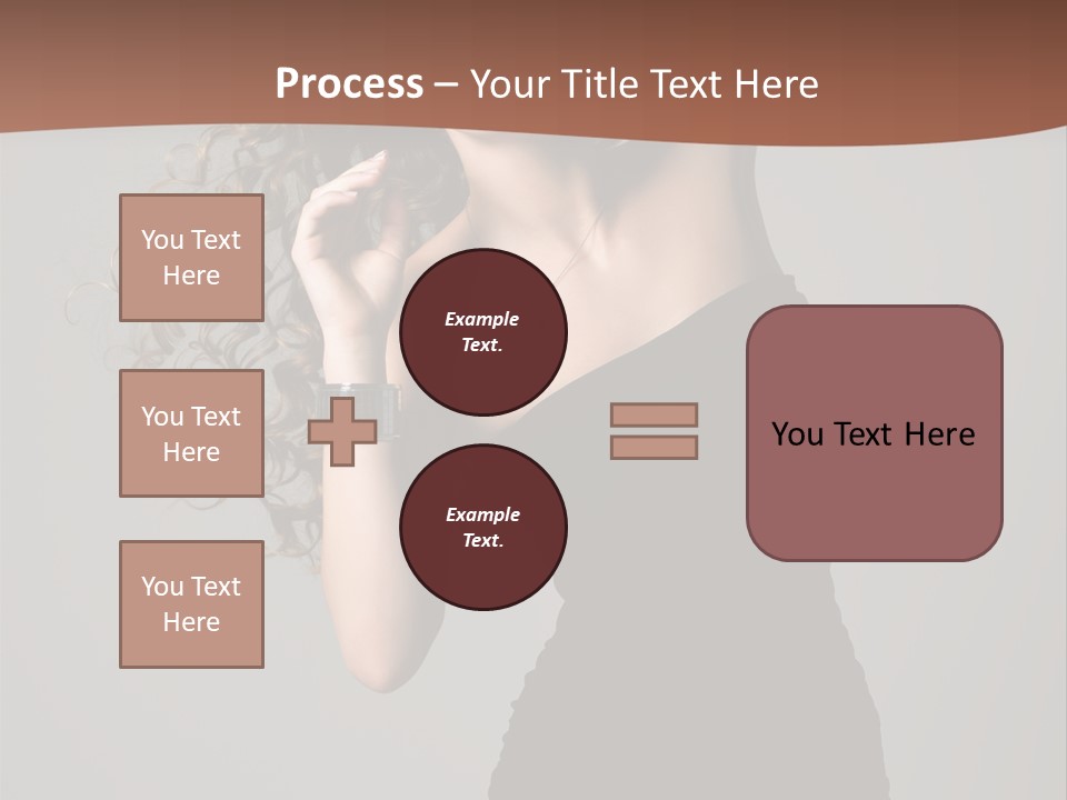 Attractive Girl White PowerPoint Template